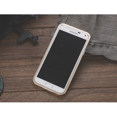 Samsung Galaxy S5 G900 (S5 Neo G903) Luphie metāls apvalks - zelta / Vacins.lv