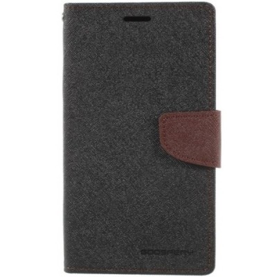 „Mercury“ Fancy LG G Pro 2 (F350) чёрный кожаный чехол-книжка | Vacins.lv