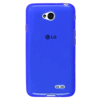 LG L70 (D320) твердый силиконовый чехол (TPU) - синий | Vacins.lv