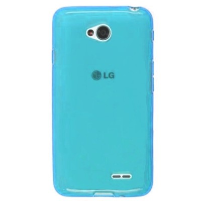 LG L70 (D320) твердый силиконовый чехол (TPU) - светло-синий | Vacins.lv