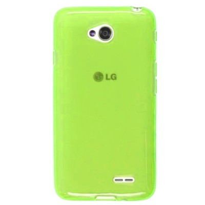LG L70 (D320) „Jelly Case“ zaļš cieta silikona (TPU) futrālis / Vacins.lv
