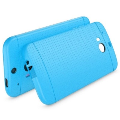 HTC One M8 ir HTC One M8s „Dots“ твердый силиконовый чехол (TPU) - светло-синий | Vacins.lv