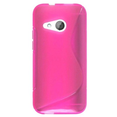 HTC One mini 2 (M8 mini) „S-Line“ розовый твердый силиконовый чехол из TPU | Vacins.lv