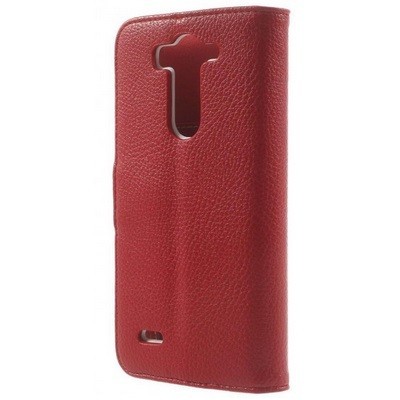 LG G3 S D722 открываемый коричневый  кожаный чехол - книжка | Vacins.lv
