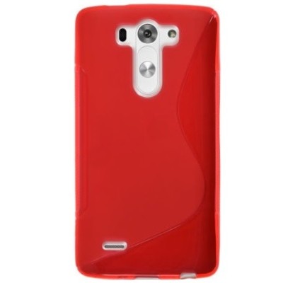 LG G3 S D722  S-Line красный твердый силиконовый чехол из TPU | Vacins.lv