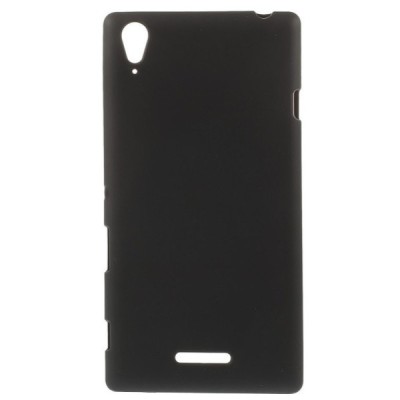 Sony Xperia T3 твердый силиконовый (TPU) чехол чёрный | Vacins.lv