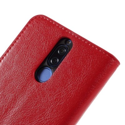 Huawei Mate 10 Lite atvēramais ādas sarkans maciņš (maks) / Vacins.lv