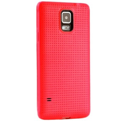 Samsung Galaxy S5 (G900, G903) „Dots“ твердый силиконовый чехол (TPU) - красный | Vacins.lv