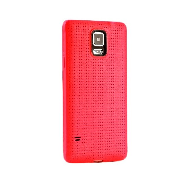 „Dots“ cieta silikona (TPU) apvalks - sarkans (Galaxy S5 / S5 Neo)