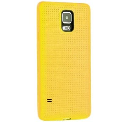 Samsung Galaxy S5 (G900, G903) „Dots“ cieta silikona dzeltens (TPU) apvalks / vacins.lv