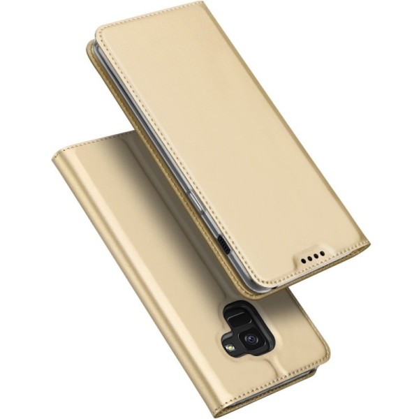 Чехол-книжка „Dux Ducis“ Skin – золотой (Galaxy A8+ 2018)