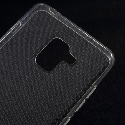 Samsung Galaxy A8+ 2018 (A730F) твердый силиконовый (TPU) чехол прозрачный | Vacins.lv