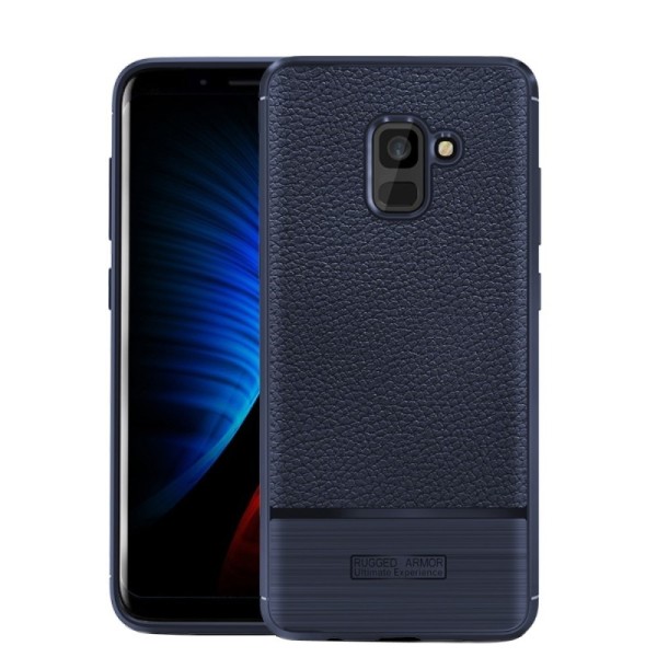 „Armor“ cieta silikona (TPU) apvalks - zils (Galaxy A8+ 2018)