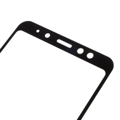 Samsung Galaxy A8+ 2018 (A730F) „Calans“ 9H Tempered Glass усиленная защита чёрное защитное стекло с полным покрытием толщиной 0