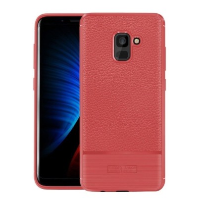Samsung Galaxy A8 2018 (A530F) „Armor“ cieta silikona (TPU) sarkans apvalks / vacins.lv