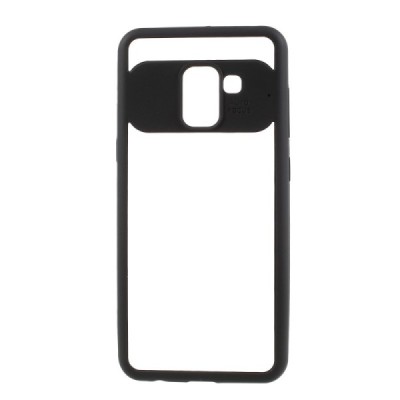 Samsung Galaxy A8 2018 (A530F) „FOCUS“ dzidrs apmales melnā krāsā apvalks / Vacins.lv