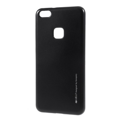 Huawei P10 Lite Mercury melns cieta silikona (TPU) apvalks / vacins.lv