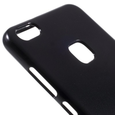Huawei P10 Lite Mercury melns cieta silikona (TPU) apvalks / vacins.lv