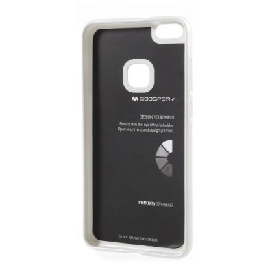 Huawei P10 Lite Mercury sudrabs cieta silikona (TPU) apvalks / vacins.lv
