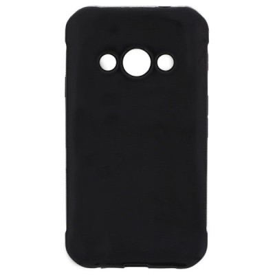 Samsung Galaxy Xcover 3 (G388) матовый пластик, чёрный чехол | Vacins.lv
