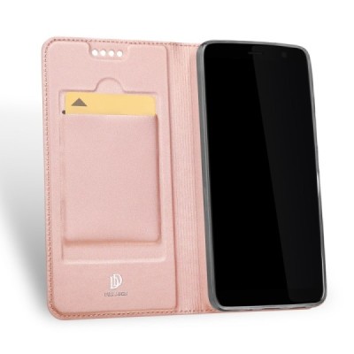 „Dux Ducis“ Skin серии HTC U11 Plus розовый кожаный чехол-книжка | Vacins.lv