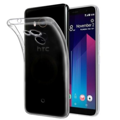 HTC U11 Plus твердый силиконовый (TPU) чехол прозрачный | Vacins.lv