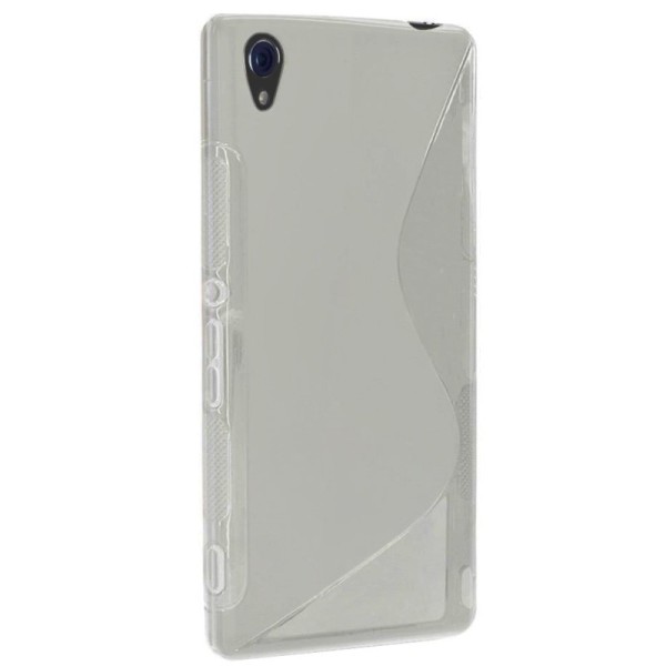 „S-Line“ твердый силиконовый чехол (TPU) – прозрачный, серый (Xperia Z3)