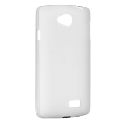 LG F60 (D390) чехол (твердый силикон - TPU матовый, белый | Vacins.lv