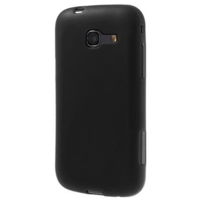 Samsung Galaxy Trend Lite (S7390, S7392) твердый силиконовый (TPU) чехол чёрный, матовый | Vacins.lv