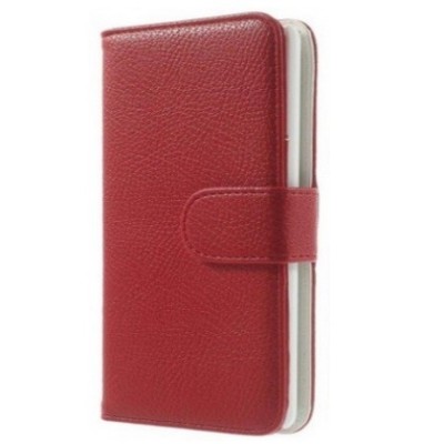 Nokia Lumia 1520 открываемый красный кожаный чехол - книжка | Vacins.lv