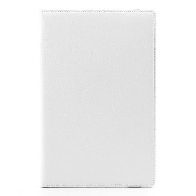 Sony Xperia Tablet Z atvēramais balts ādas futrālis, grozās 360° grādu apjomā / Vacins.lv