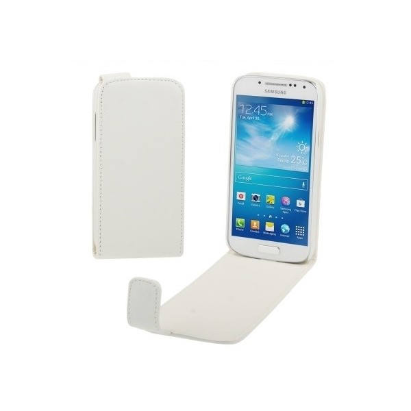 Вертикально открывающийся чехол-книжка – белый (Galaxy S4 mini)