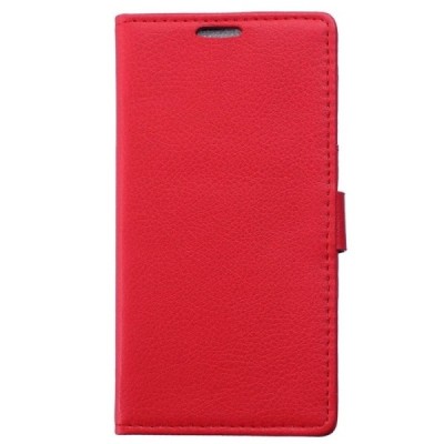 HTC One Max открываемый красный кожаный чехол - книжка | Vacins.lv