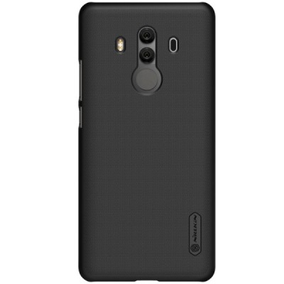 Huawei Mate 10 Pro Nillkin Frosted Shield чёрный пластиковый чехол + защитная пленка для экрана | Vacins.lv