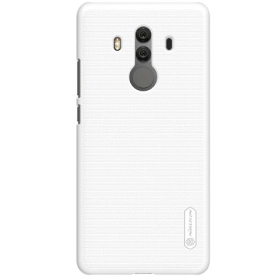Huawei Mate 10 Pro Nillkin Frosted Shield balts plastmasas apvalks + ekrāna aizsargplēve / Vacins.lv