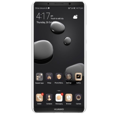 Huawei Mate 10 Pro Nillkin Frosted Shield balts plastmasas apvalks + ekrāna aizsargplēve / Vacins.lv