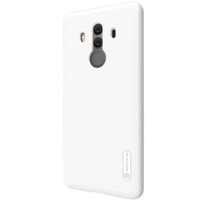 Huawei Mate 10 Pro Nillkin Frosted Shield balts plastmasas apvalks + ekrāna aizsargplēve / Vacins.lv