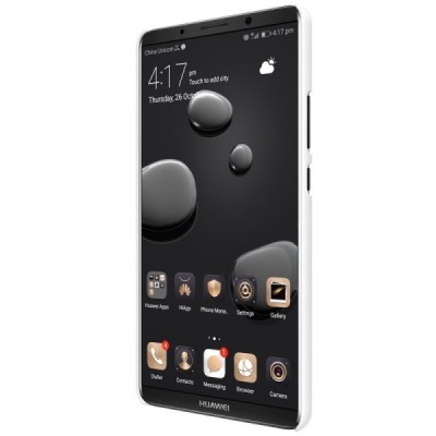 Huawei Mate 10 Pro Nillkin Frosted Shield balts plastmasas apvalks + ekrāna aizsargplēve / Vacins.lv