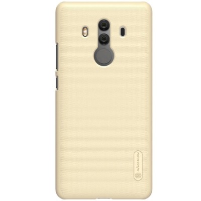Huawei Mate 10 Pro Nillkin Frosted Shield золотой пластиковый чехол + защитная пленка для экрана | Vacins.lv