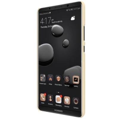 Huawei Mate 10 Pro Nillkin Frosted Shield золотой пластиковый чехол + защитная пленка для экрана | Vacins.lv