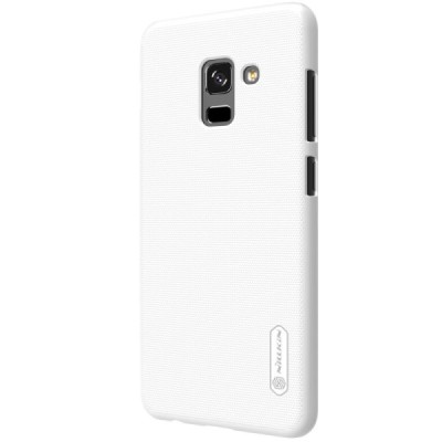 Samsung Galaxy A8 2018 (A530F) Nillkin Frosted Shield белый пластиковый чехол | Vacins.lv