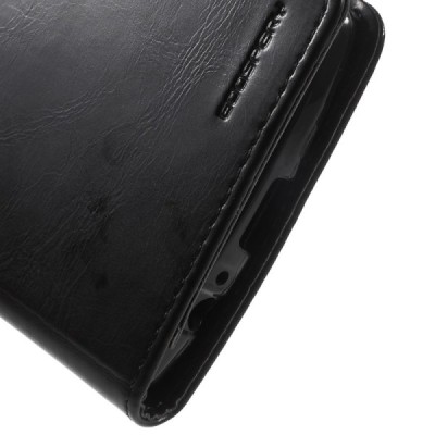 Mercury Blue Moon LG G4 (H815) кожаный чехол-книжка чёрного цвета | Vacins.lv