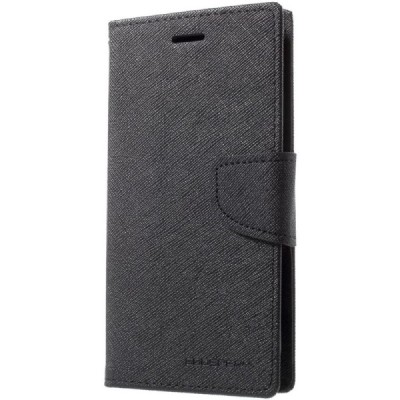 „Mercury“ Fancy Samsung Galaxy J3 2017 (J330) чёрный кожаный чехол-книжка | Vacins.lv