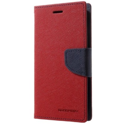 „Mercury“ Fancy Samsung Galaxy J3 2017 (J330) красный кожаный чехол-книжка | Vacins.lv