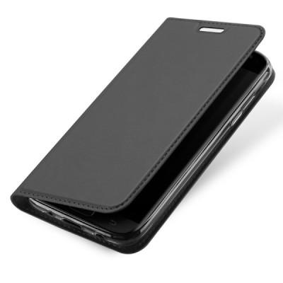 „Dux Ducis“ Skin серии Samsung Galaxy J3 2017 (J330) чёрный кожаный чехол-книжка | Vacins.lv