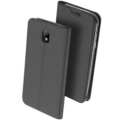 „Dux Ducis“ Skin серии Samsung Galaxy J3 2017 (J330) чёрный кожаный чехол-книжка | Vacins.lv