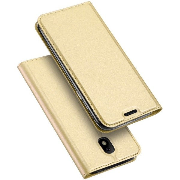 „Dux Ducis“ Skin atvērams maciņš - zelta (Galaxy J3 2017)