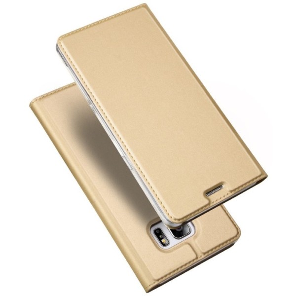 Чехол-книжка „Dux Ducis“ Skin – золотой (Galaxy S7 Edge)