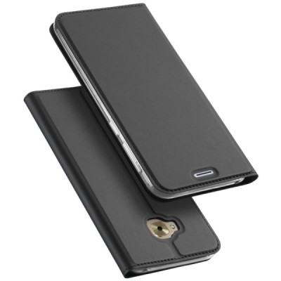Asus Zenfone 4 Selfie Pro (ZD552KL) „Dux Ducis“ Skin sērijas melns ādas atvērams maciņš / Vacins.lv