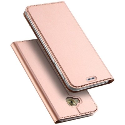 Asus Zenfone 4 Selfie Pro (ZD552KL) „Dux Ducis“ Skin sērijas rozs ādas atvērams maciņš / Vacins.lv